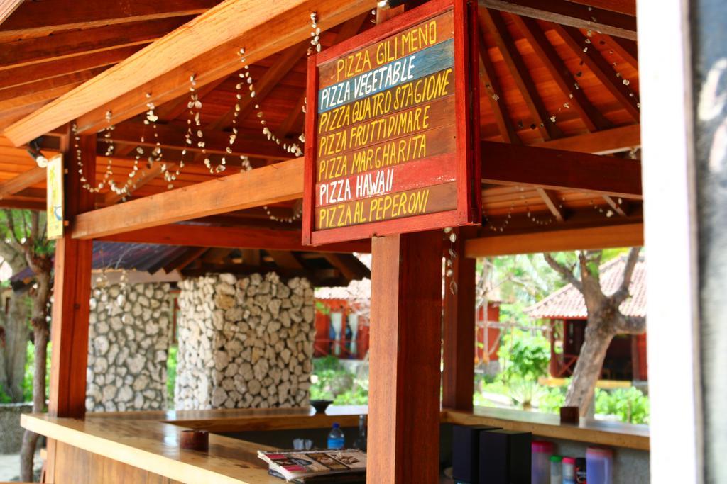 Biru Meno Beach Bungalows Gili Meno Bagian luar foto