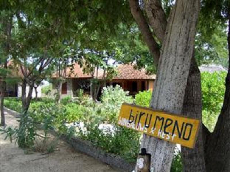 Biru Meno Beach Bungalows Gili Meno Bagian luar foto